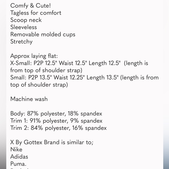 NWT Gottex Strap Back Tank Bra - Picture 4 of 4